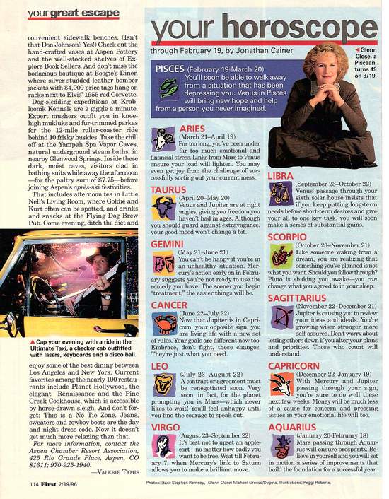 Ultimate Taxi Featured in First For Women 1996