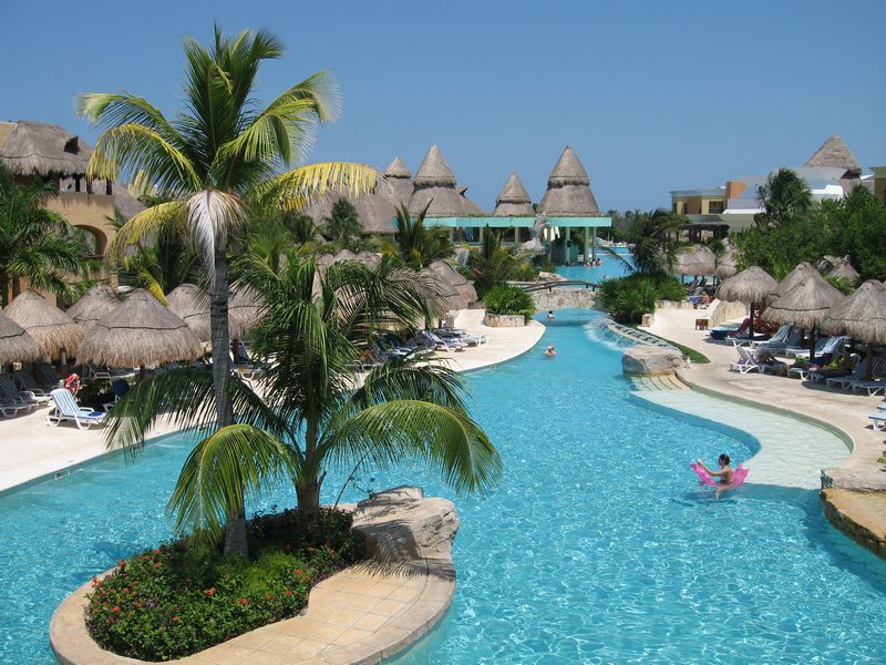 Best Swimming Pool At Mexico All Inclusive. Iberostar Paraiso Maya Resort  Click For Next Mexico Vacation Photo Of The Lazy River Pool