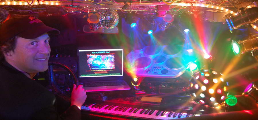 Jon Barnes In The Front Seat Of The Famous Taxi 2009