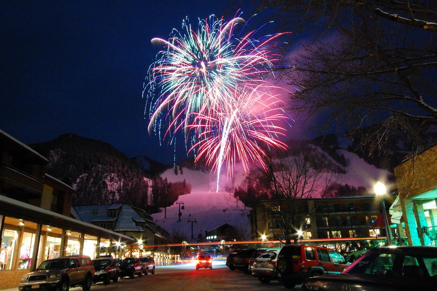 New Years Fireworks 2010 Aspen Colorado Fireworks Photo