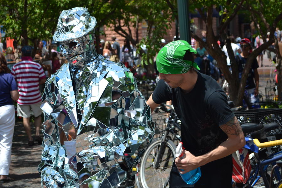 Man In Glass Suit - 4th Of July