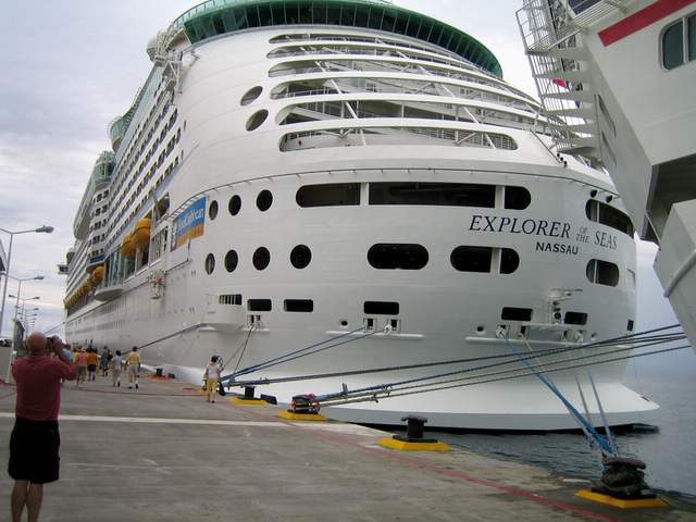 Caraïbean cruise on the boat Explorer of the Seas Royal Carabbean Company Royal  Arcade main shopping mall certified true copy Stock Photo - Alamy