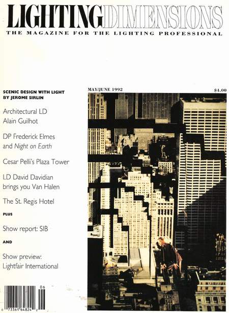 Lighting Dimensions Magazine May 1992 Cover