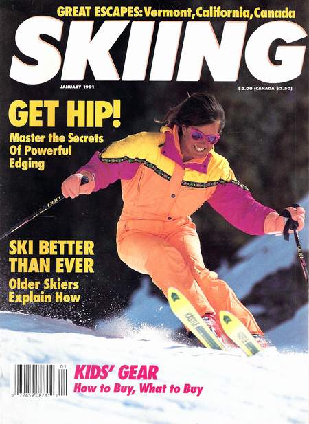Skiing Magazine January 1991 Cover
