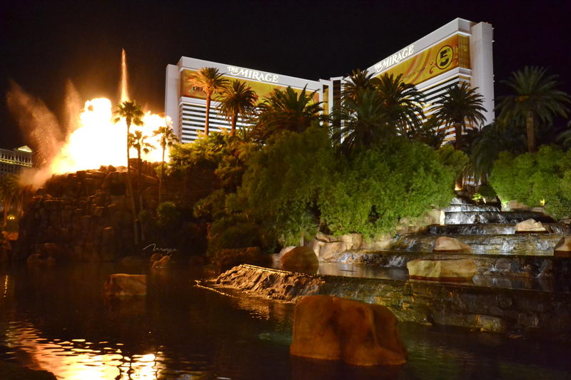 The Mirage Hotel Volcano