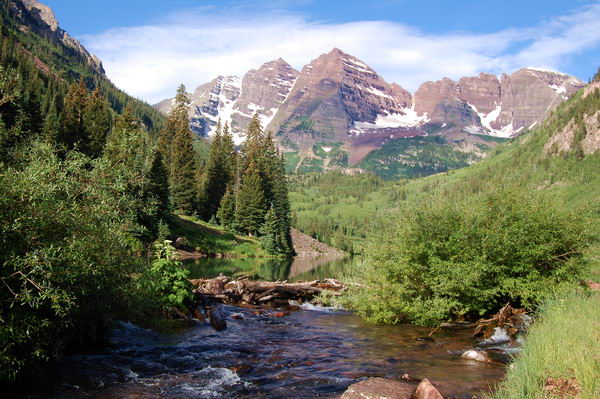 Maroon Bells In Summer