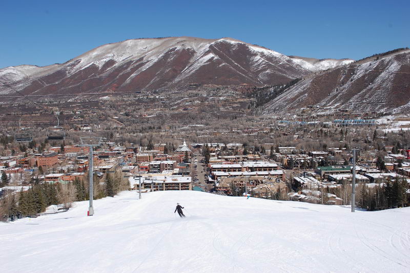 Aspen From Little Nell Ski Run