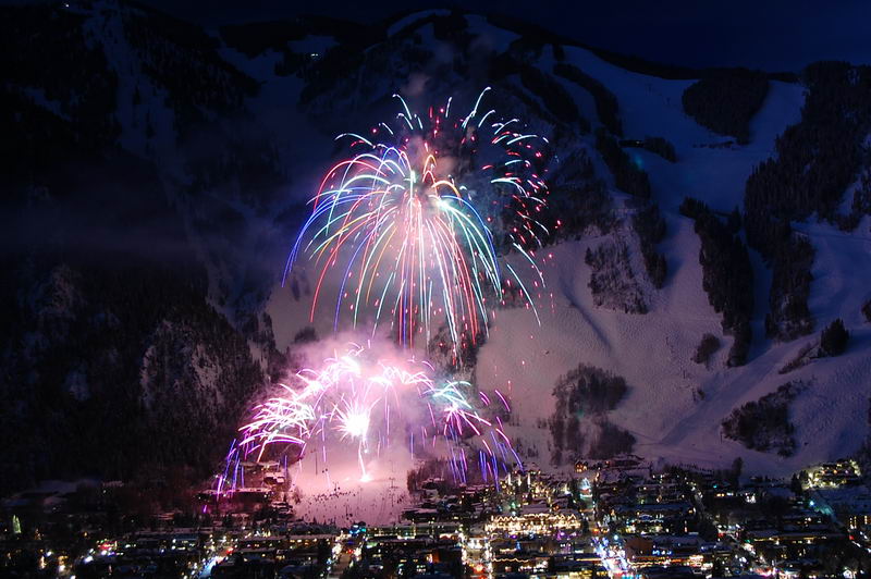 Fireworks Over Aspen Colorado