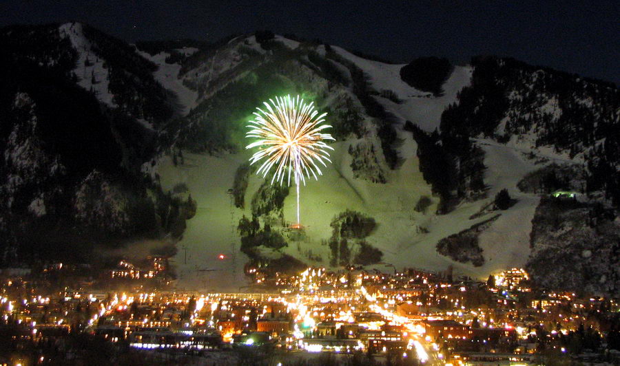 Picture Of Fireworks In Aspen, Colorado
