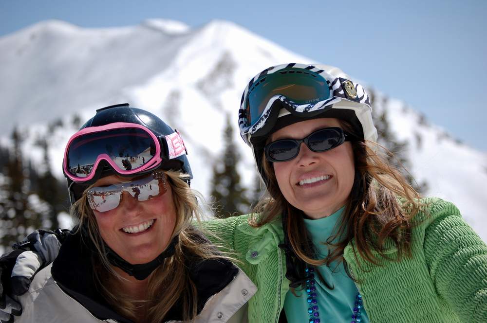 Susan And Kim Skiing Aspen Highlands